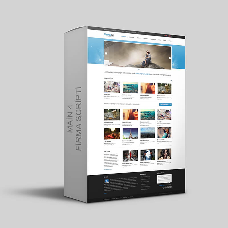 Ücretsiz firma sitesi scripti