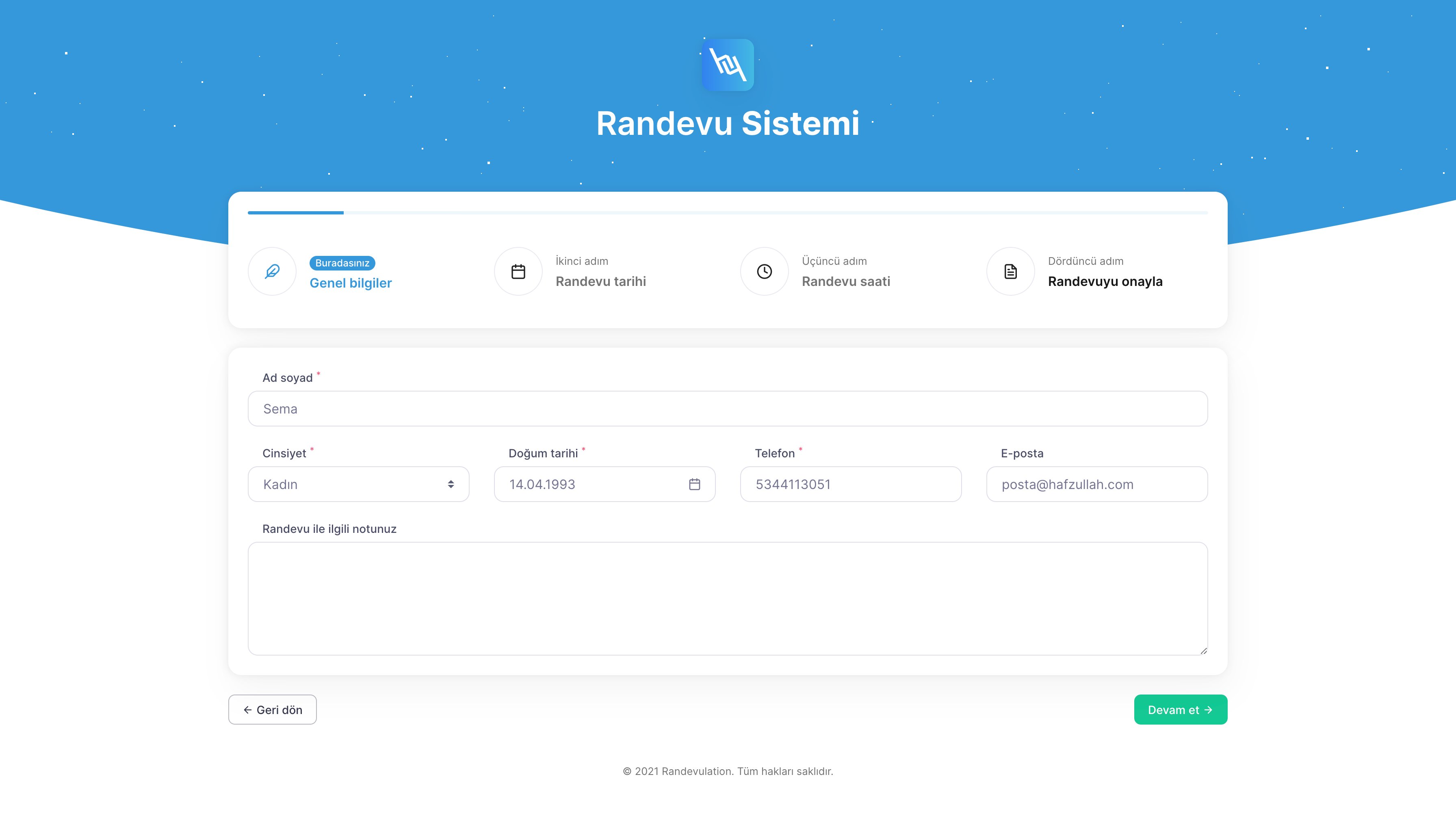 Php Online Randevu Takip Scripti (Hastane, Kuaför vb.) Resimleri 2