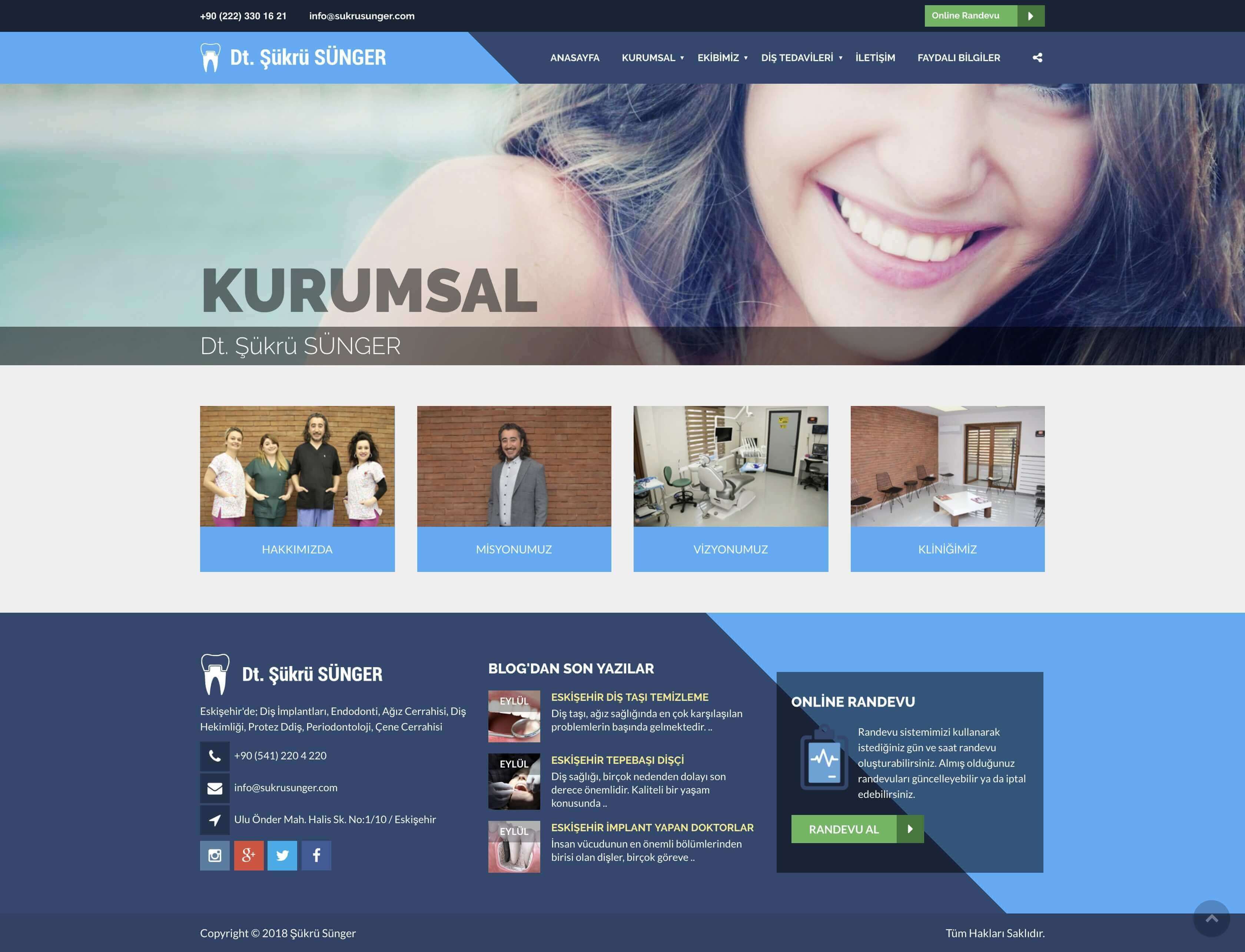 Diş Hekimi Web Sitesi Scripti Resimleri 7